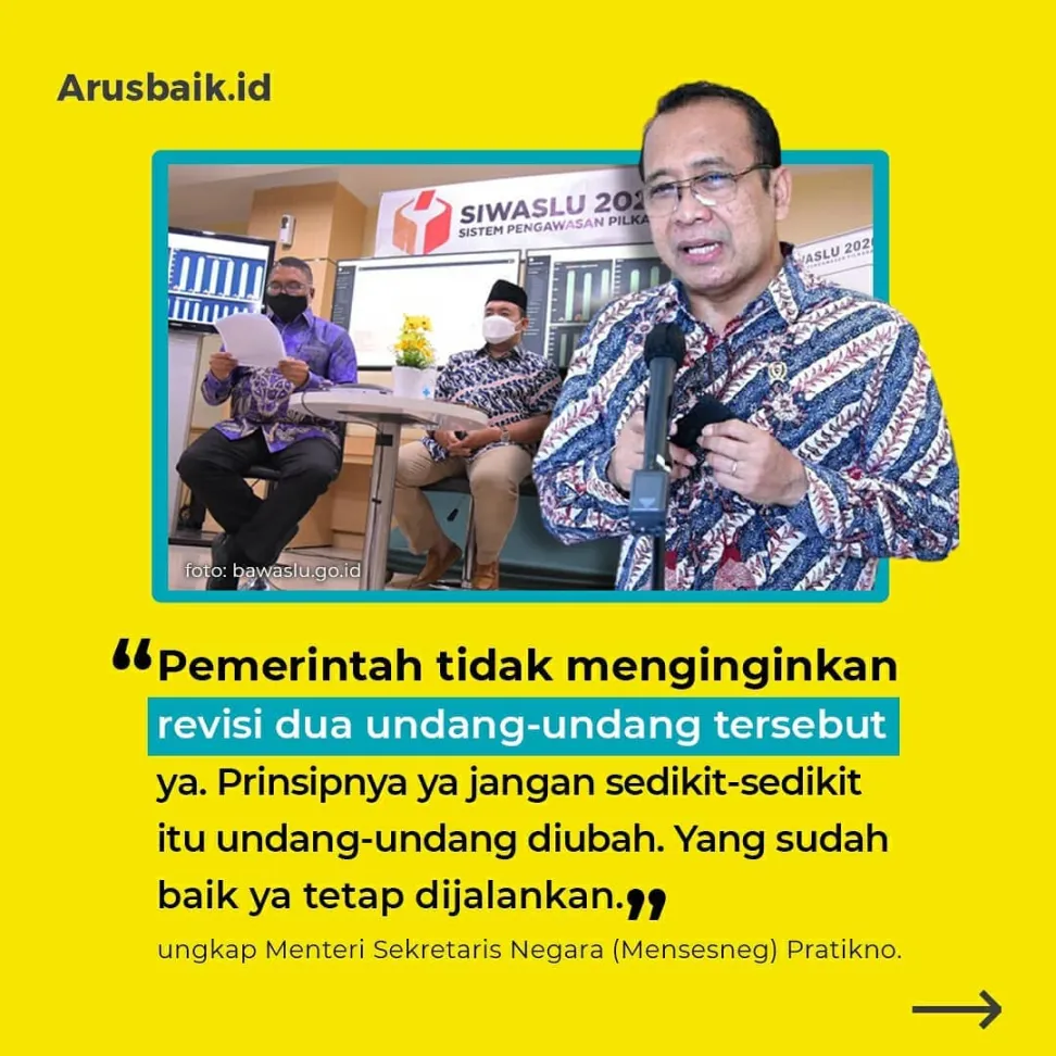 Pemerintah Tidak Akan Revisi UU Pemilu & Pilkada