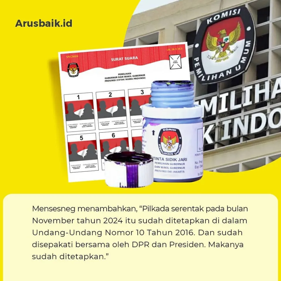 Pemerintah Tidak Akan Revisi UU Pemilu & Pilkada
