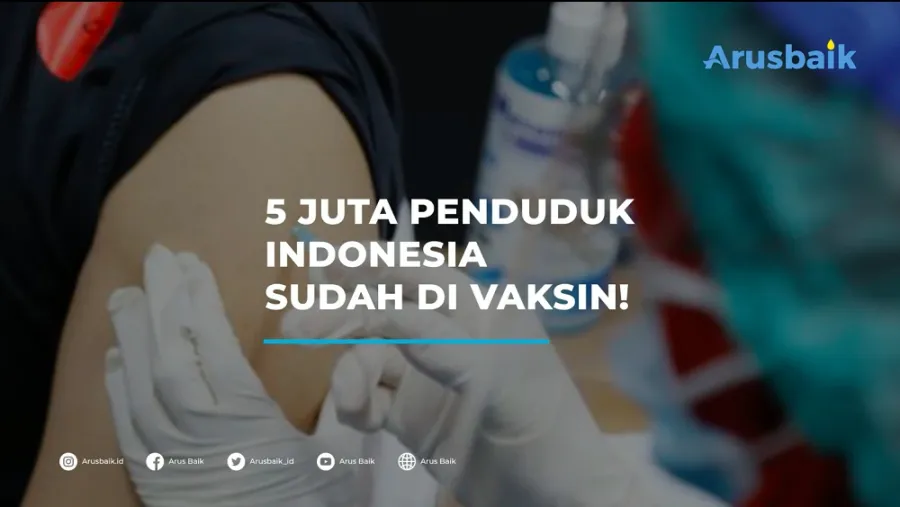 5 Juta Penduduk Indonesia Sudah Vaksin!