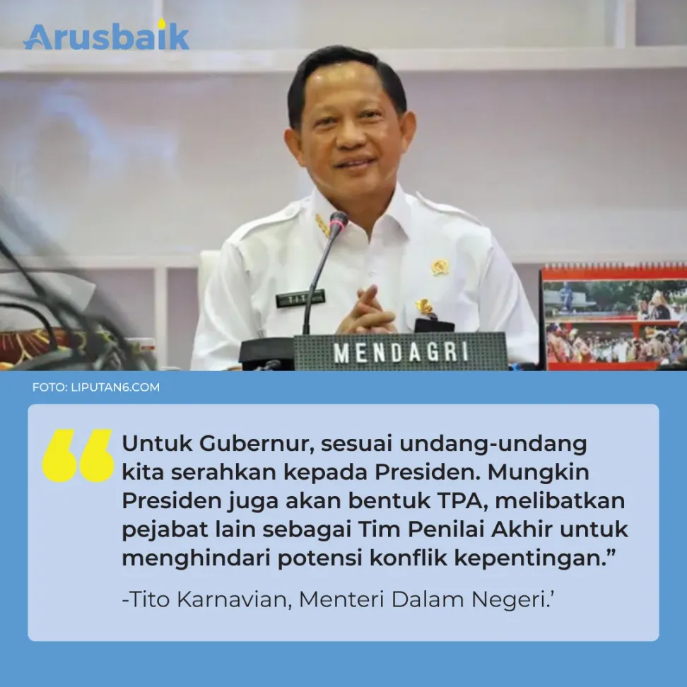 Pejabat Gubernur Ditunjuk Sesuai UU Pilkada dan UU Pemerintah Daerah