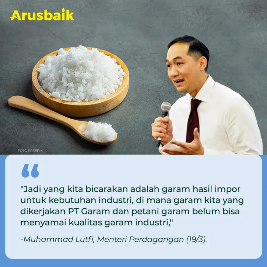 Tenang, Garam Impor Enggak Rugikan Petani Garam.