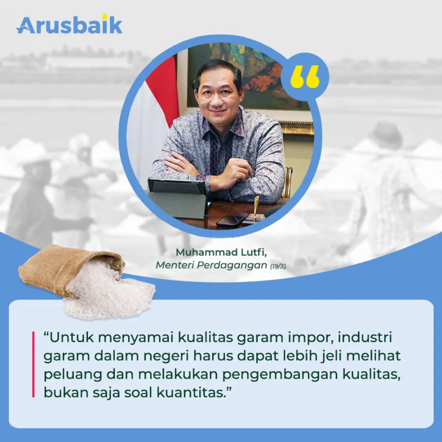 Tenang, Garam Impor Enggak Rugikan Petani Garam.