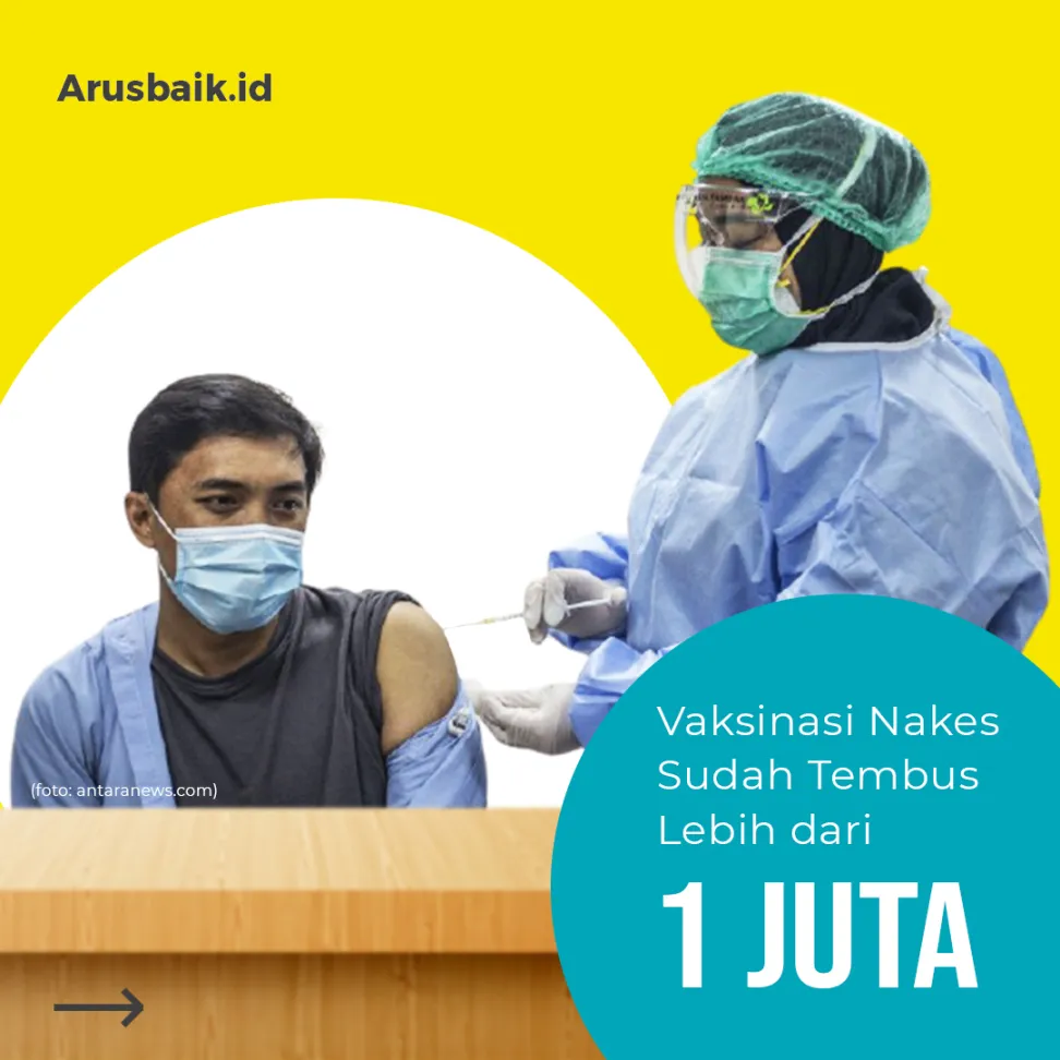 Program vaksin tembus 1 juta lebih tanpa KIPI