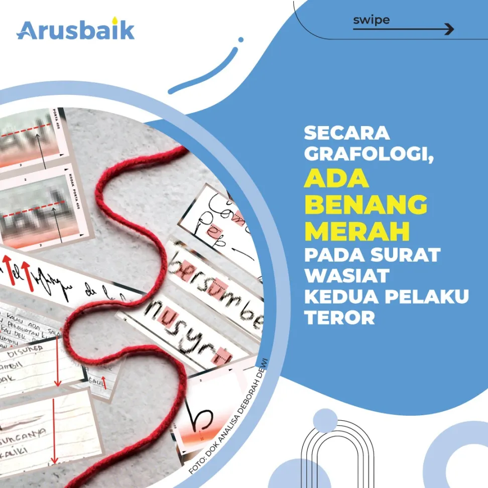 Secara Grafologi, Ada Benang Merah Pada Surat Wasiat Kedua Pelaku Teror