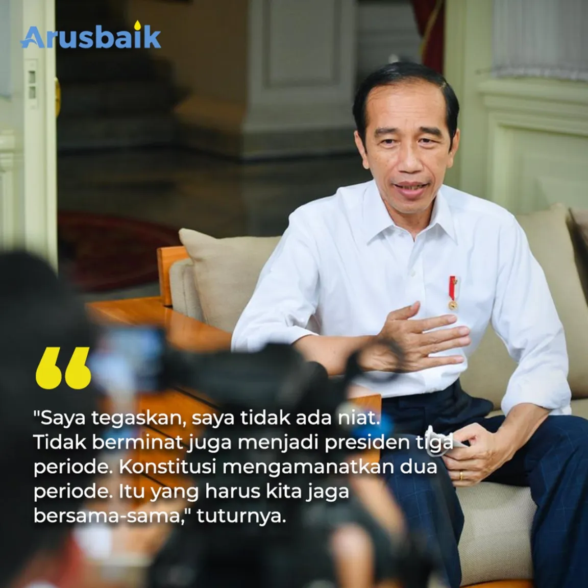 Jokowi Tegas Tolak Masa Jabatan 3 Periode