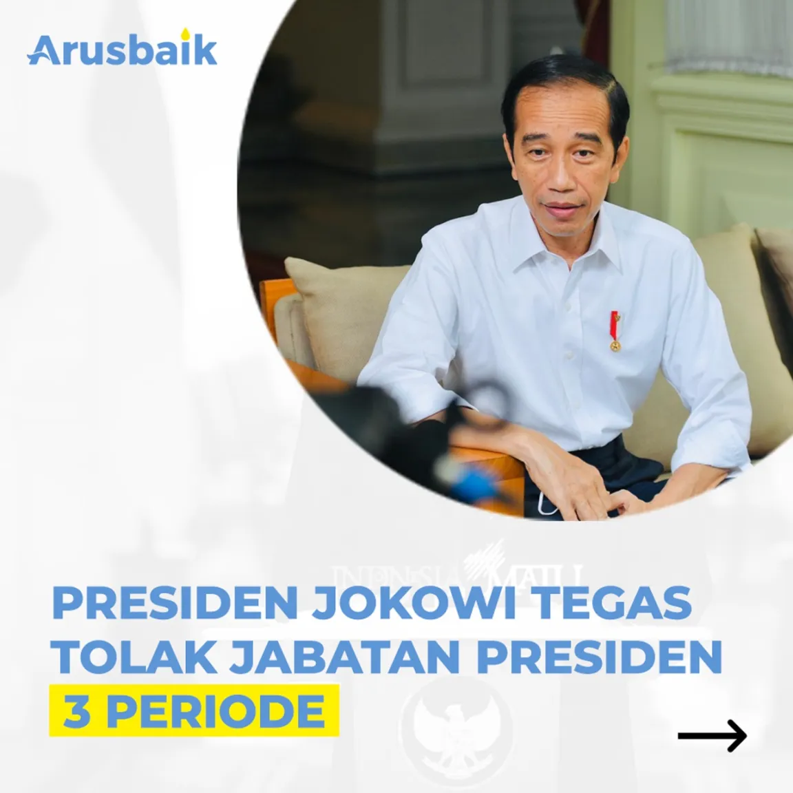 Jokowi Tegas Tolak Masa Jabatan 3 Periode