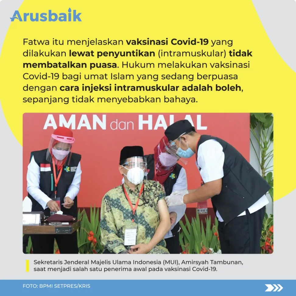 Vaksinasi Ternyata Enggak Bikin Puasa Batal