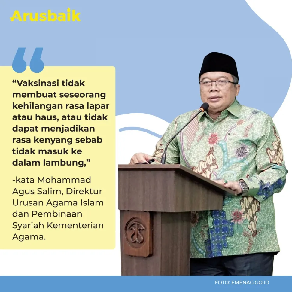 Vaksinasi Ternyata Enggak Bikin Puasa Batal