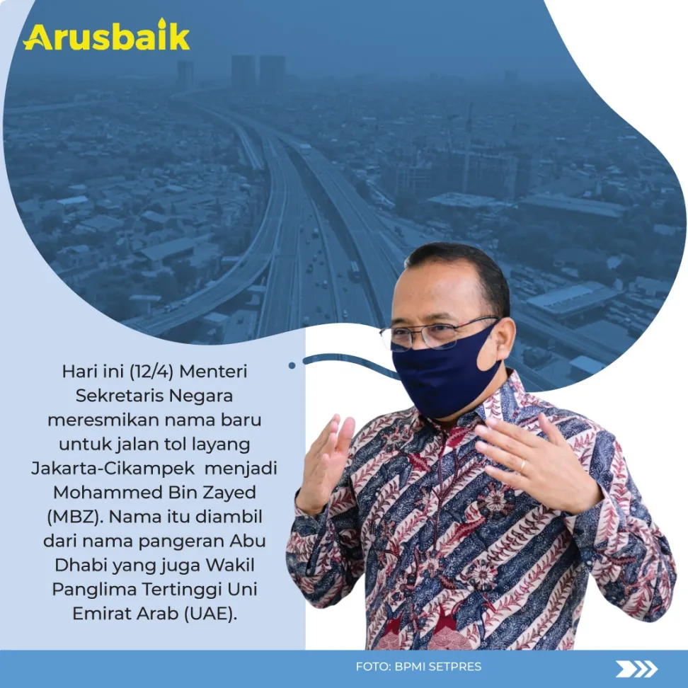 Kenapa Sih, Nama Jalan Tol Layang Jakarta-Cikampek Diganti Jadi Mohammed Bin Zayed