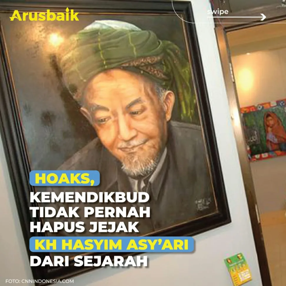 Hoaks, Kemendikbud Tidak Pernah Hapus Jejak KH Hasyim Asy'ari Dari Sejarah