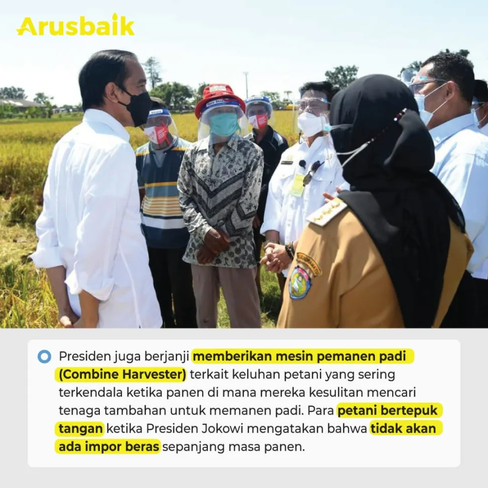Ketemu Petani, Presiden Bilang Senang Karena Harga Gabah Sudah Naik