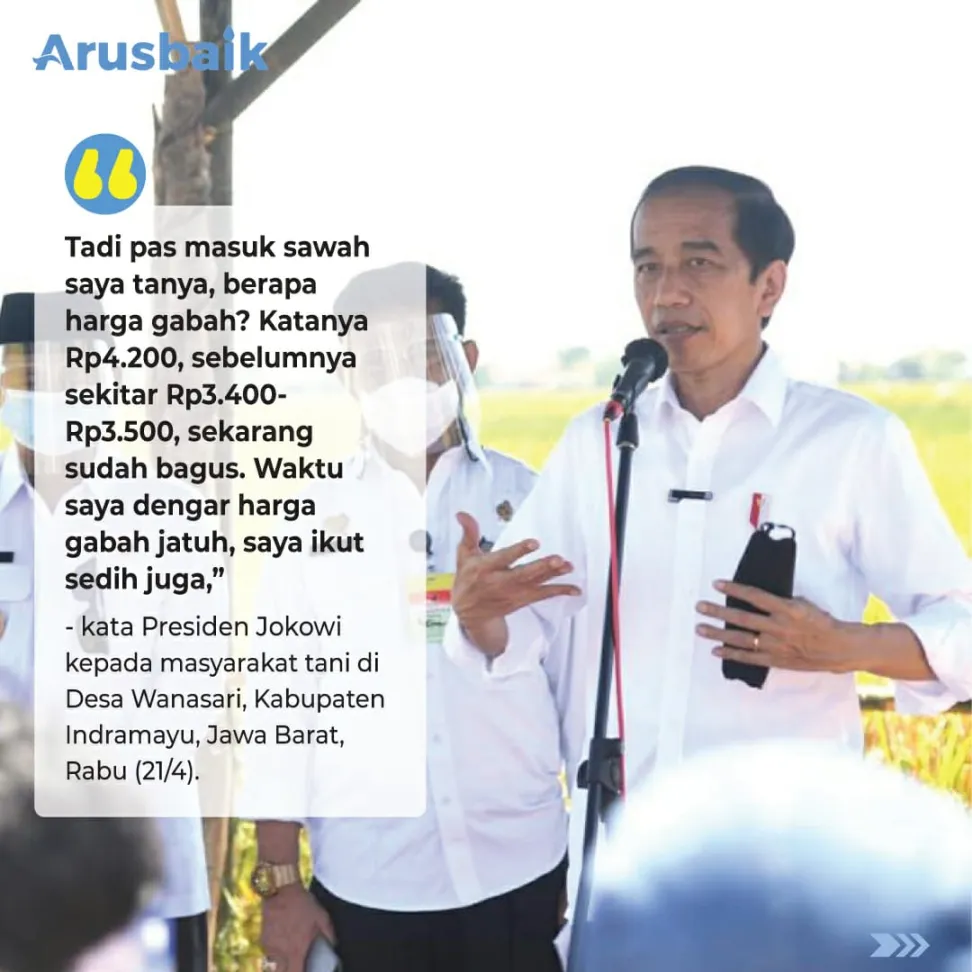 Ketemu Petani, Presiden Bilang Senang Karena Harga Gabah Sudah Naik