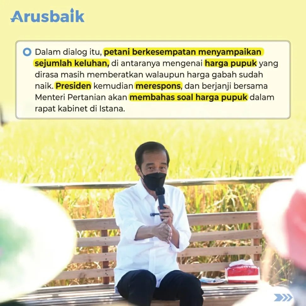 Ketemu Petani, Presiden Bilang Senang Karena Harga Gabah Sudah Naik