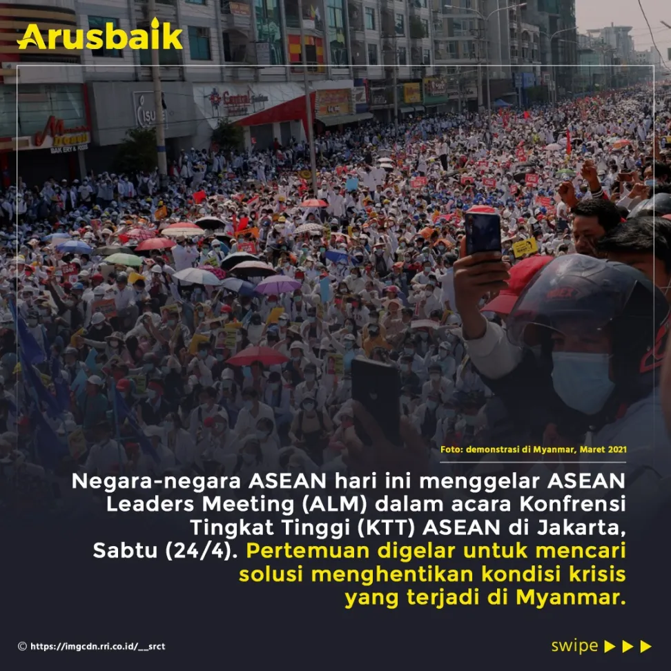 Asean Leaders' Meeting, Tekad Kuat Ciptakan Solusi Terbaik Bagi Myanmar