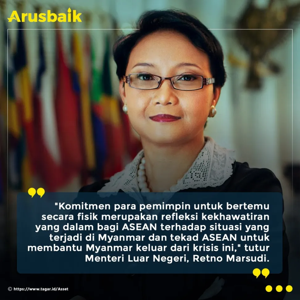 Asean Leaders' Meeting, Tekad Kuat Ciptakan Solusi Terbaik Bagi Myanmar