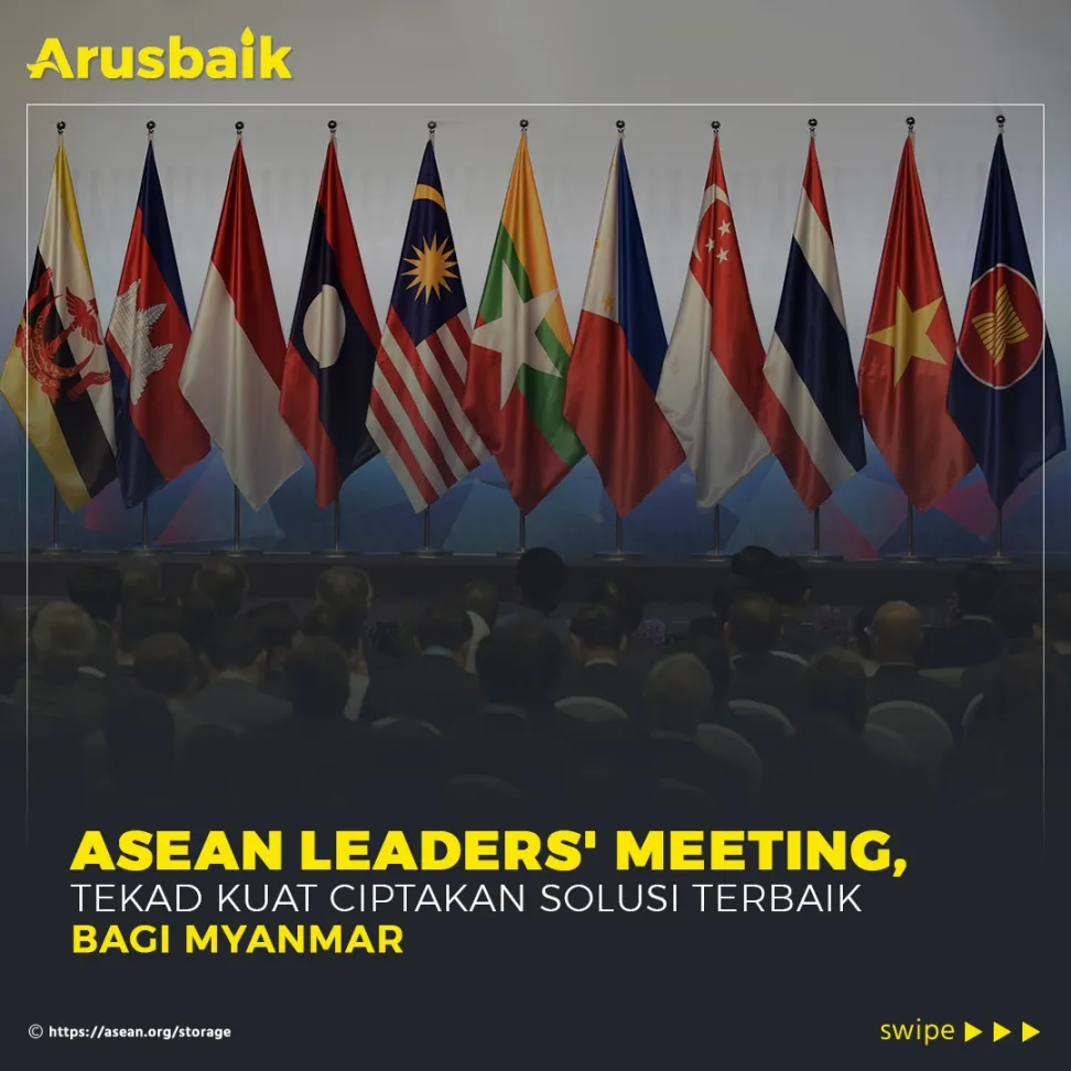 Asean Leaders' Meeting, Tekad Kuat Ciptakan Solusi Terbaik Bagi Myanmar