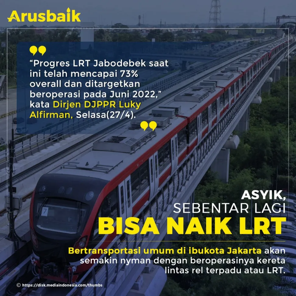 Asyik, Sebentar Lagi Bisa Naik LRT
