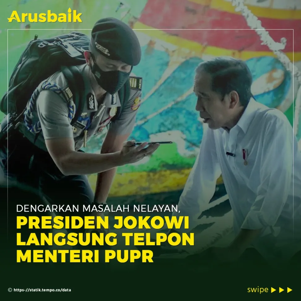 Dengarkan Masalah Nelayan, Presiden Jokowi Langsung Telpon Menteri PUPR