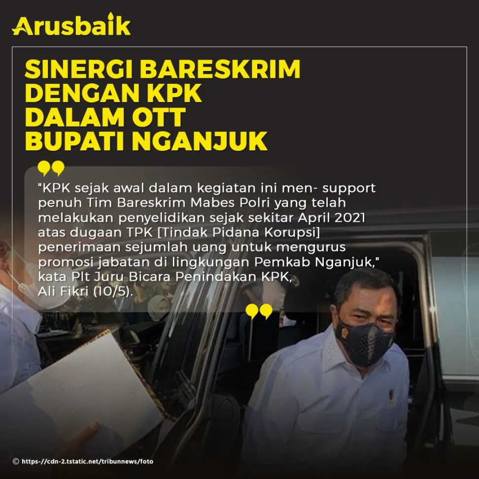 Sinergi Bareskrim Dengan KPK Dalam OTT Bupati Nganjuk