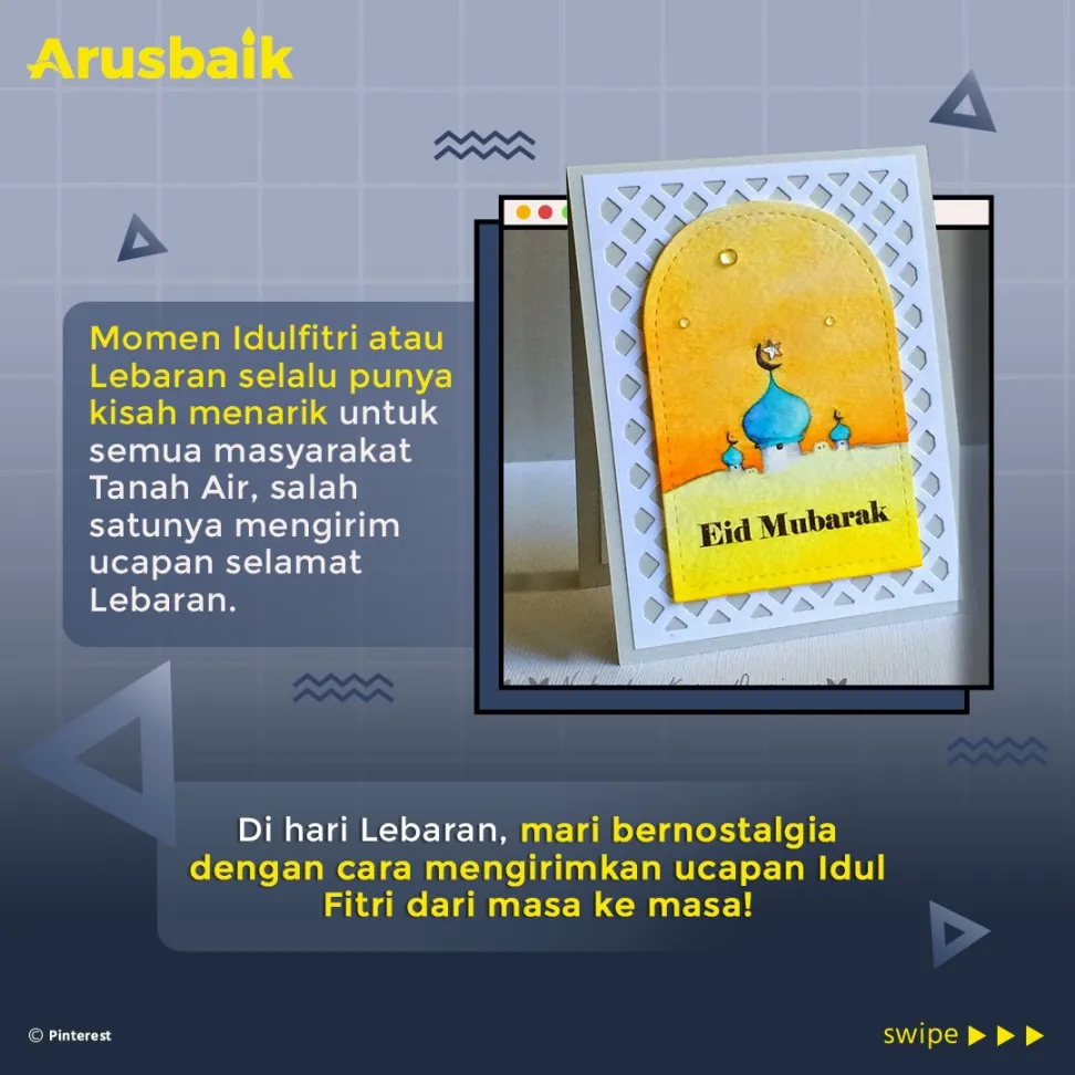 Nostalgia Ucapan Lebaran, dari Kartu hingga Instagram