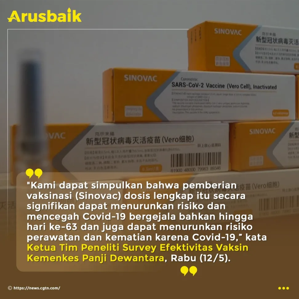 Kabar Baik, Vaksin Sinovac Tekan Tingkat Kematian Nakes