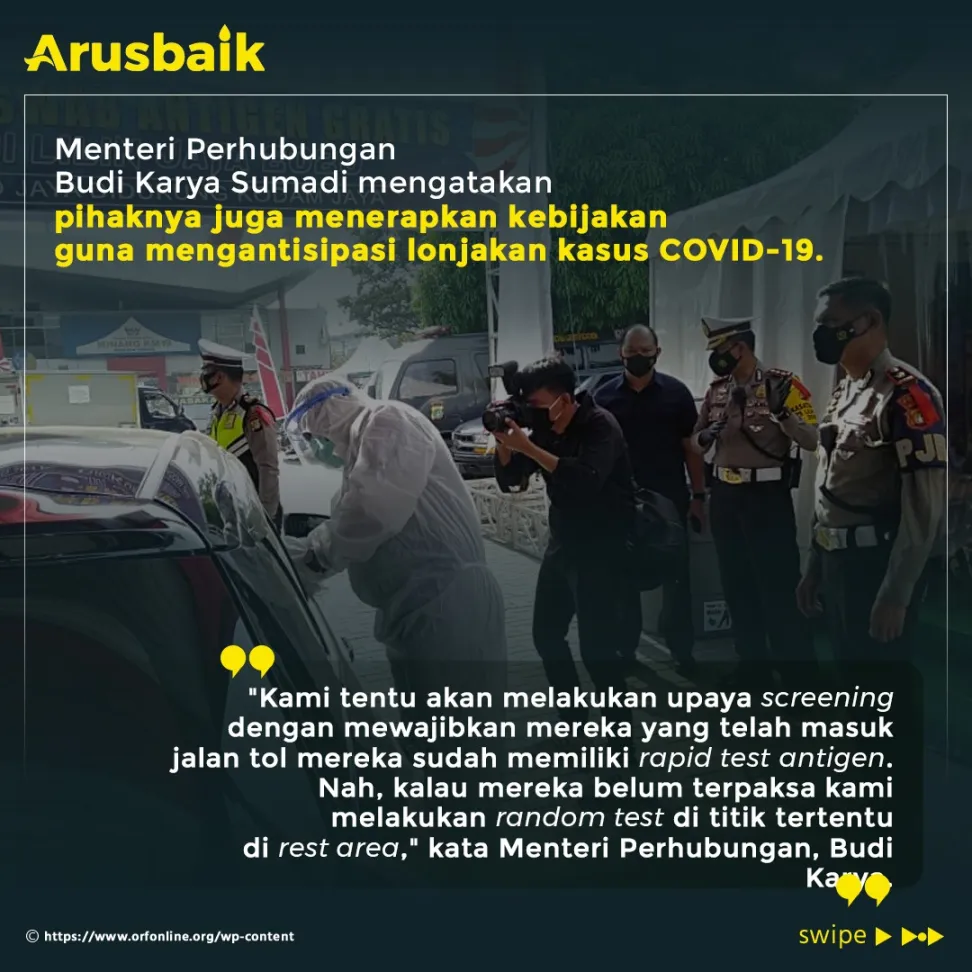 Jurus Pemerintah Antisipasi Lonjakan Kasus  Pada Covid-19 Balik Lebaran