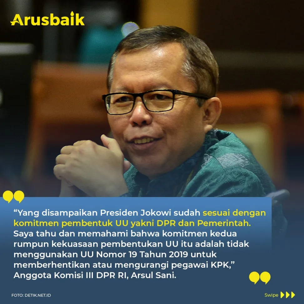Beri Kesempatan Pegawai KPK Gagal Tes TWK. Sejumlah Tokoh Apresiasi Kebijakan Presiden Jokowi