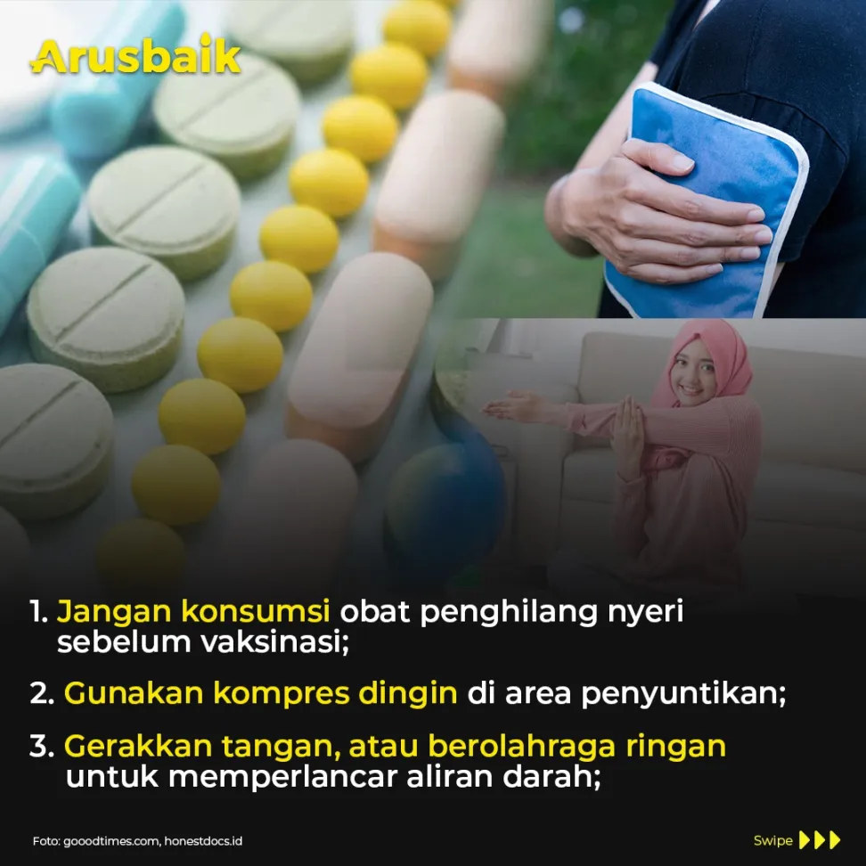 Ini 6 Cara Efektif Kurangi Efek Vaksinasi. Nggak Perlu Ragu, Ya!