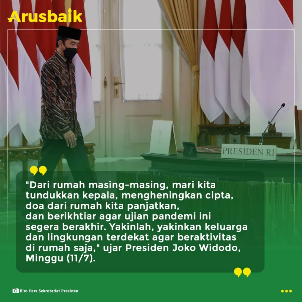 Pimpin Pray From Home, Presiden Ajak Masyarakat Doakan Para Nakes dan Korban Covid-19