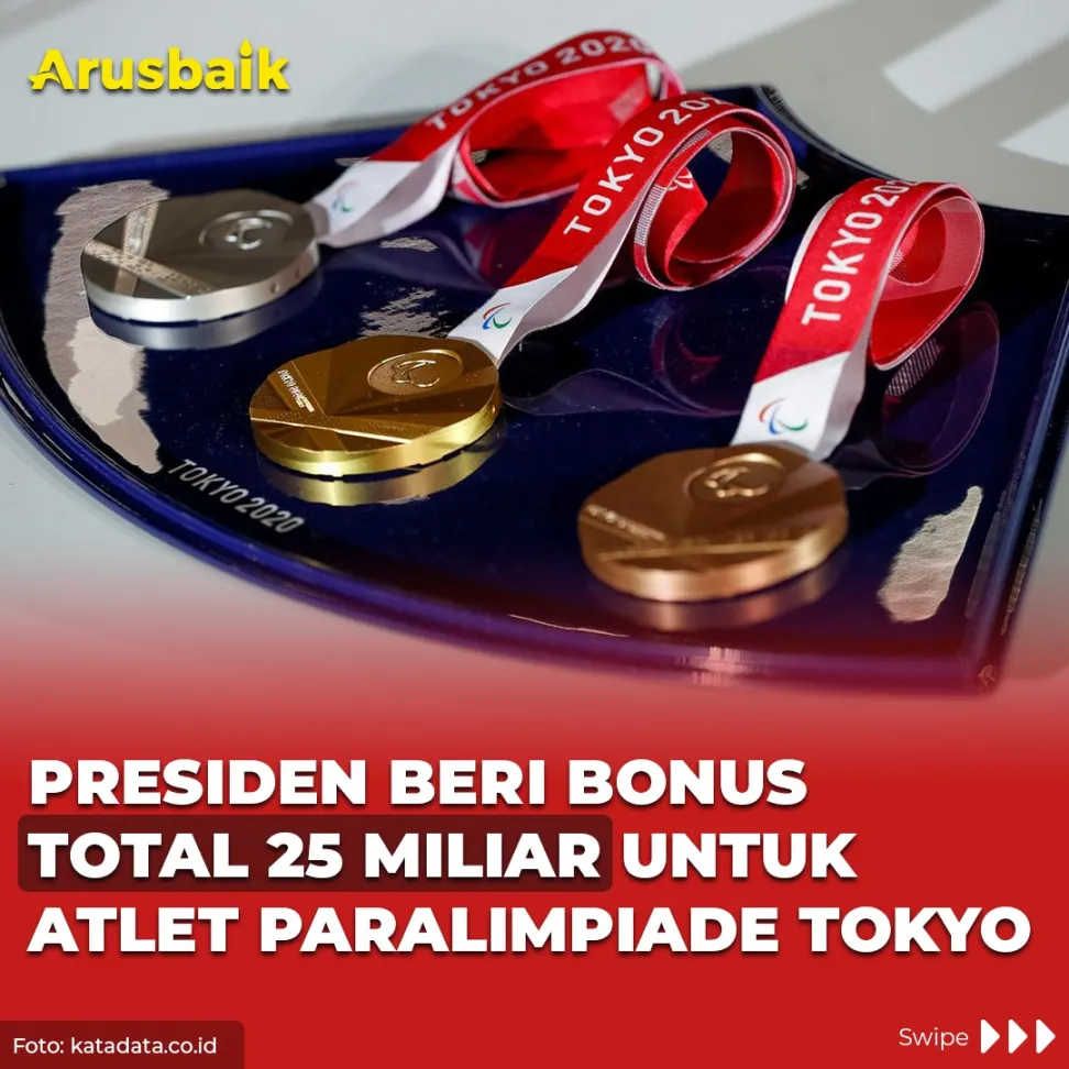 Presiden Beri Bonus Total 25 Miliar untuk Atlet Paralimpiade Tokyo