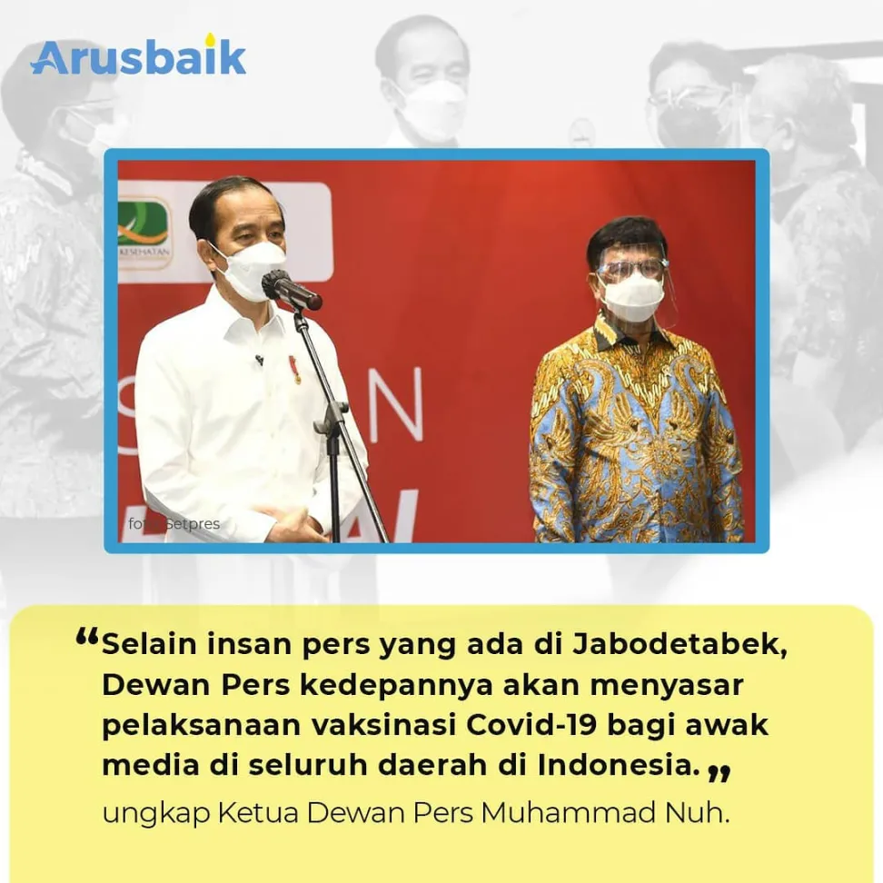 5.512 Wartawan Ikuti Vaksinasi Covid-19