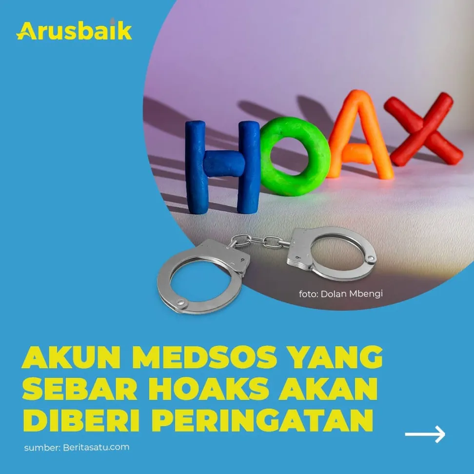 Akun Medsos yang Sebar HOAX akan Diberi Peringatan