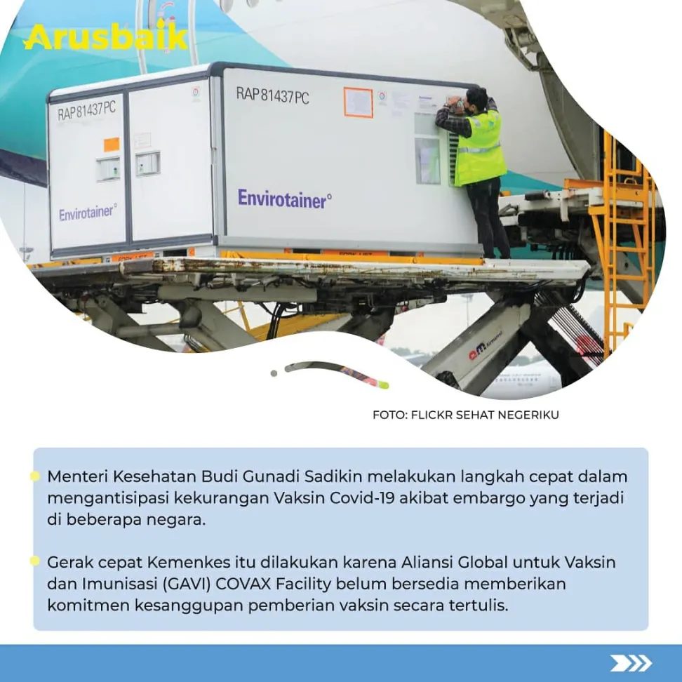 Gerak Cepat, Menkes Antisipasi Kekurangan Vaksin Covid-19 Akibat Embargo