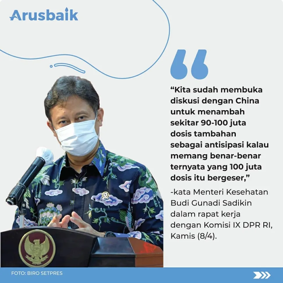Gerak Cepat, Menkes Antisipasi Kekurangan Vaksin Covid-19 Akibat Embargo