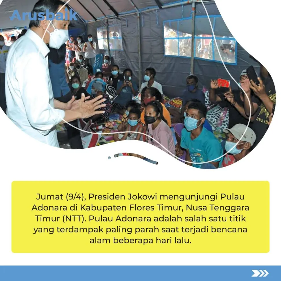 Di NTT, Presiden Jokowi Janji Bangun Hunian Baru Secepatnya