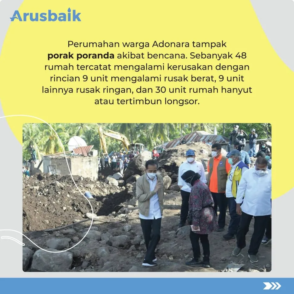 Di NTT, Presiden Jokowi Janji Bangun Hunian Baru Secepatnya