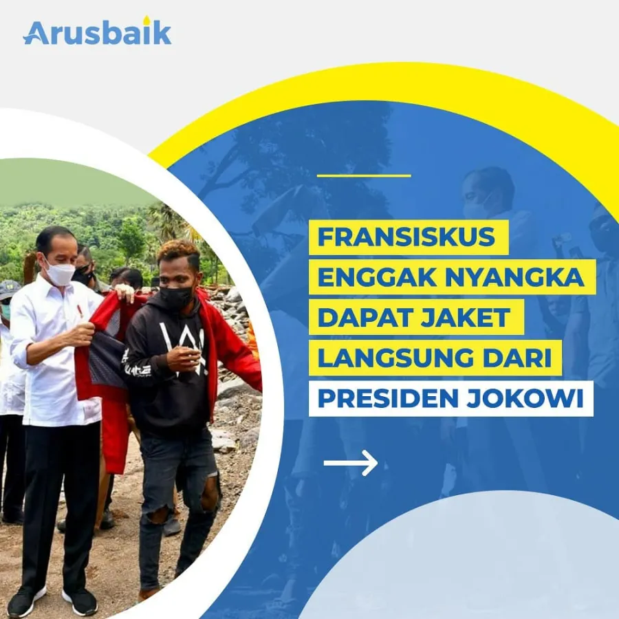 Fransiskus Enggak Nyangka Dapat Jaket Langsung Dari Presiden Jokowi