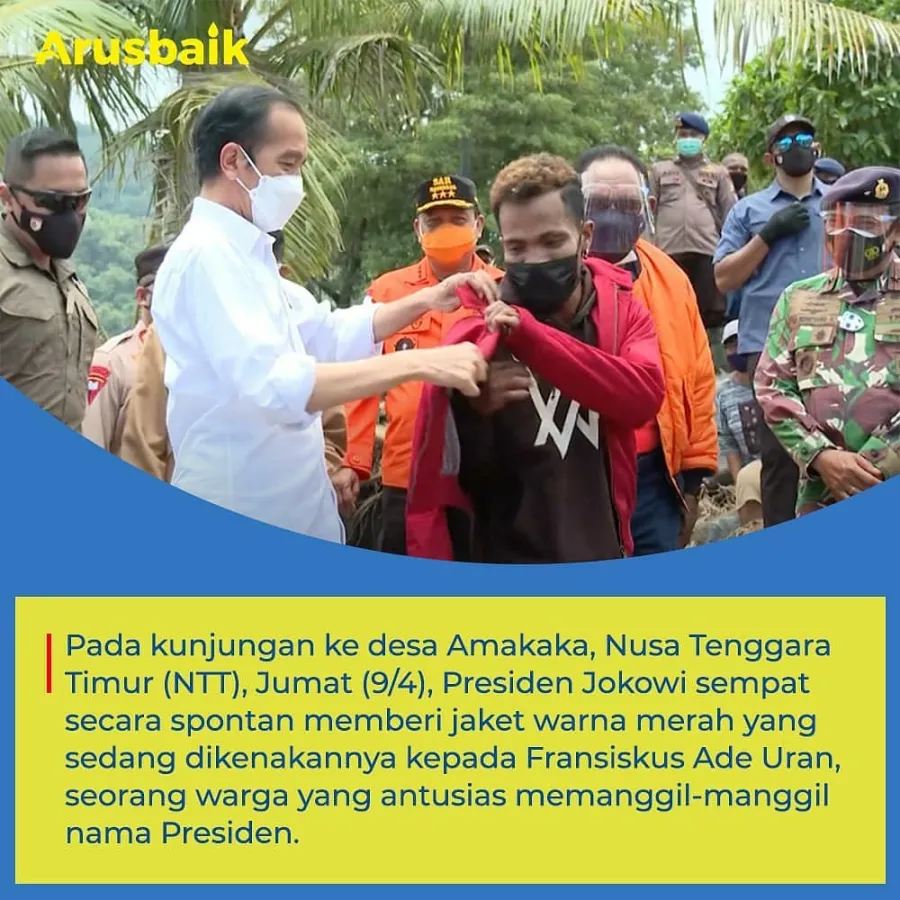 Fransiskus Enggak Nyangka Dapat Jaket Langsung Dari Presiden Jokowi