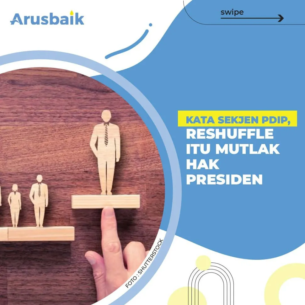 Kata Sekjen PDIP, Reshuffle Itu Mutlak Hak Presiden