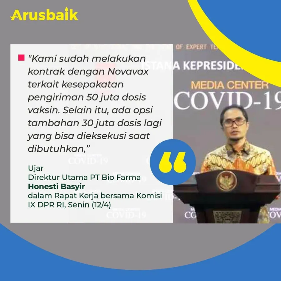 Hore, 50 Juta Vaksin Novavax Segera Masuk Indonesia