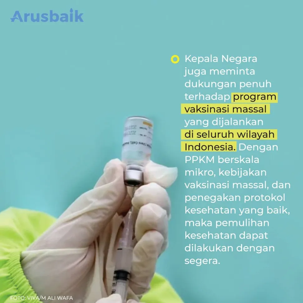 Jangan Lengah, Pandemi Tetap Prioritas, Kata Presiden