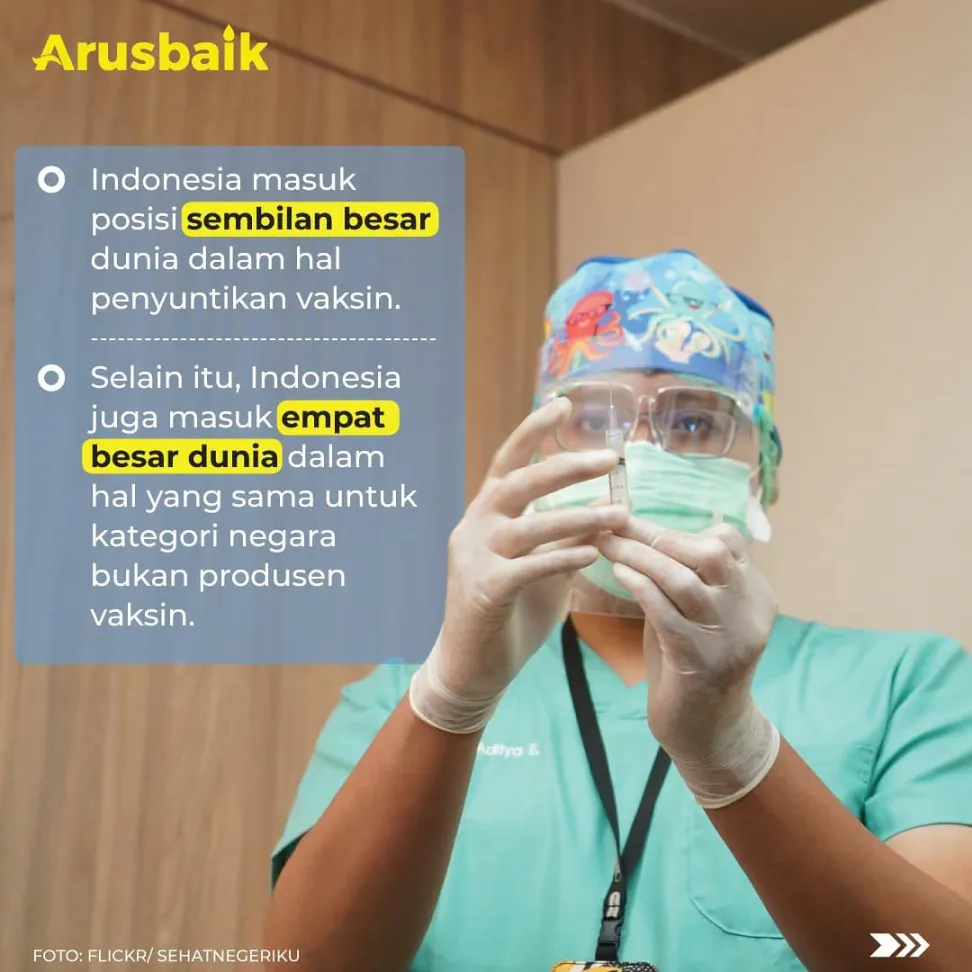 Pelaksanaan Vaksinasi Covid-19 Indonesia Diakui Dunia