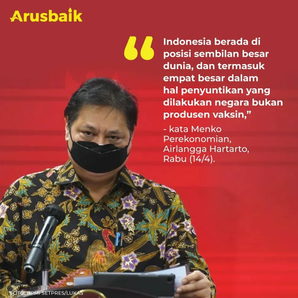 Pelaksanaan Vaksinasi Covid-19 Indonesia Diakui Dunia