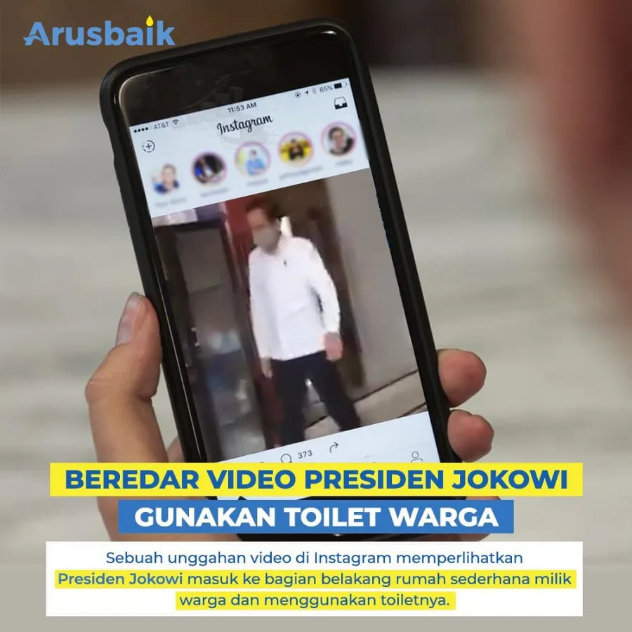 Beredar Video Presiden Jokowi Gunakan Toilet Warga