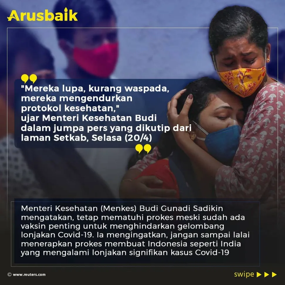 Berkaca Pada India, Jangan Lengah Setelah Vaksin, Tetap Waji