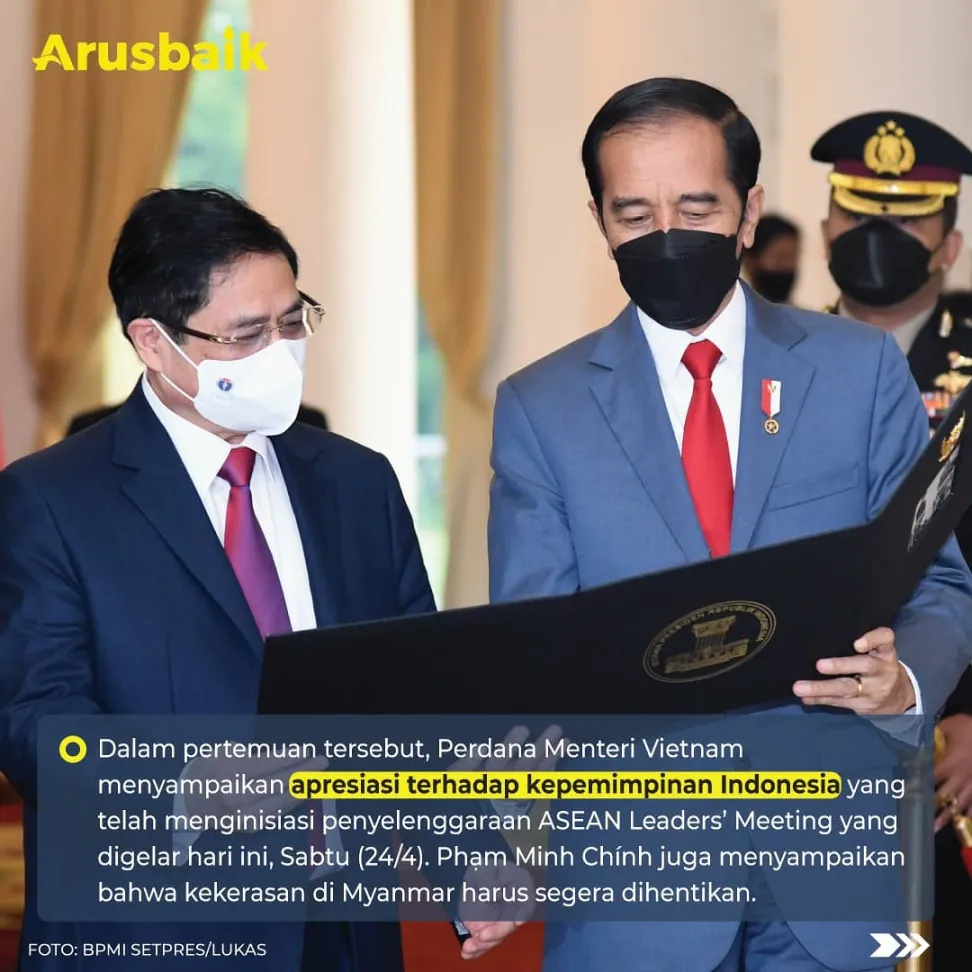Vietnam Apresiasi Kepemimpinan Indonesia Dalam Penyelesaian Konflik Myanmar
