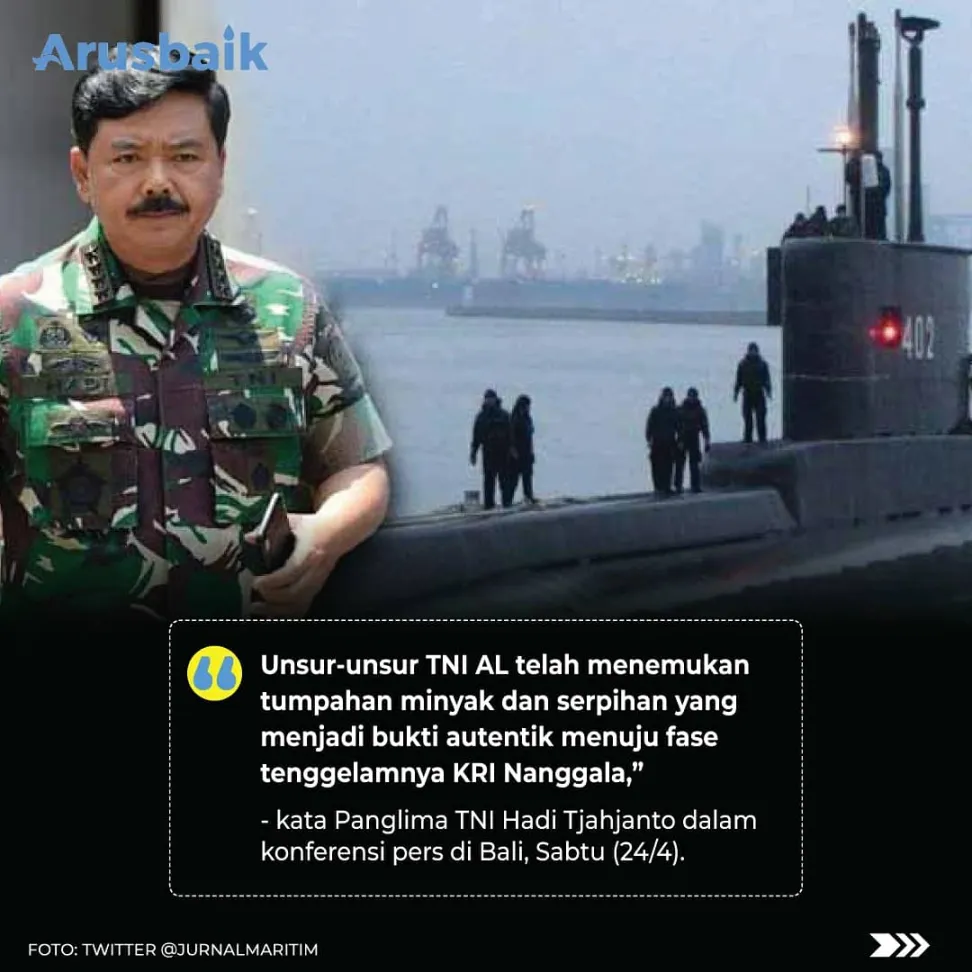 Pencarian Besar-Besaran Upaya Penyelamatan Kapal Selam KRI Nanggala-402