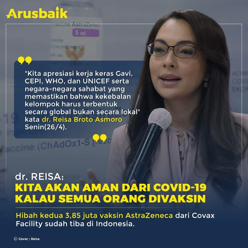 dr Reisa: Kita Akan Aman Covid-19 Kalau Semua Orang Aman