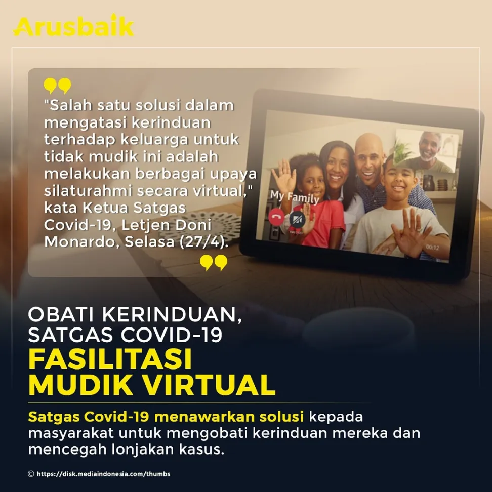 Obati Kerinduan, Satgas Covid-19 Fasilitasi Mudik Virtual