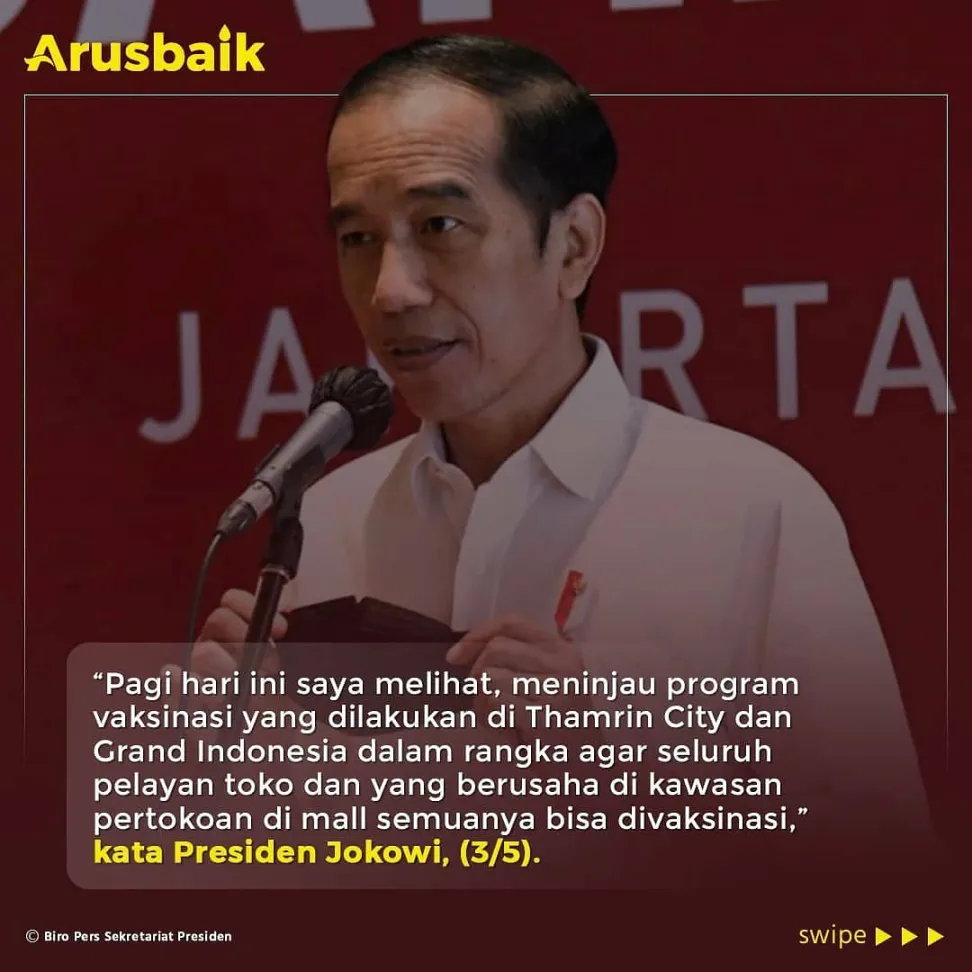 Vaksinasi Pelaku Usaha, Selalu Gunakan Masker Saat Beraktivitas